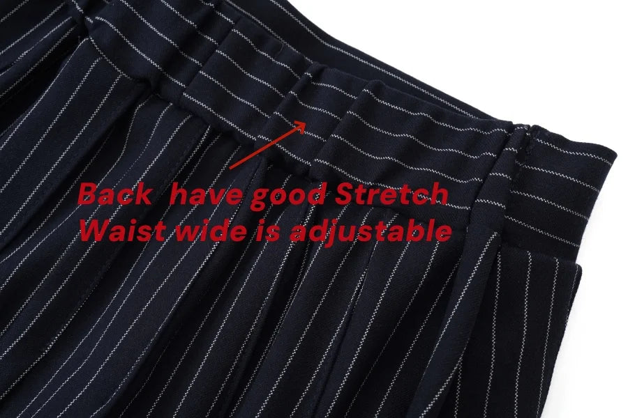 AW25 Pinstripe Collection – Knit & Slip Dress Set