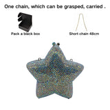 New Star Diamond Dinner Bag Foreign Trade Banquet Diamond Hand Bag Women's Bag Starr Lane Stone Crach