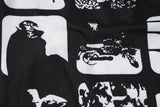 Vintage Print Halter Bodycon Mini Dress | Y2K Streetwear