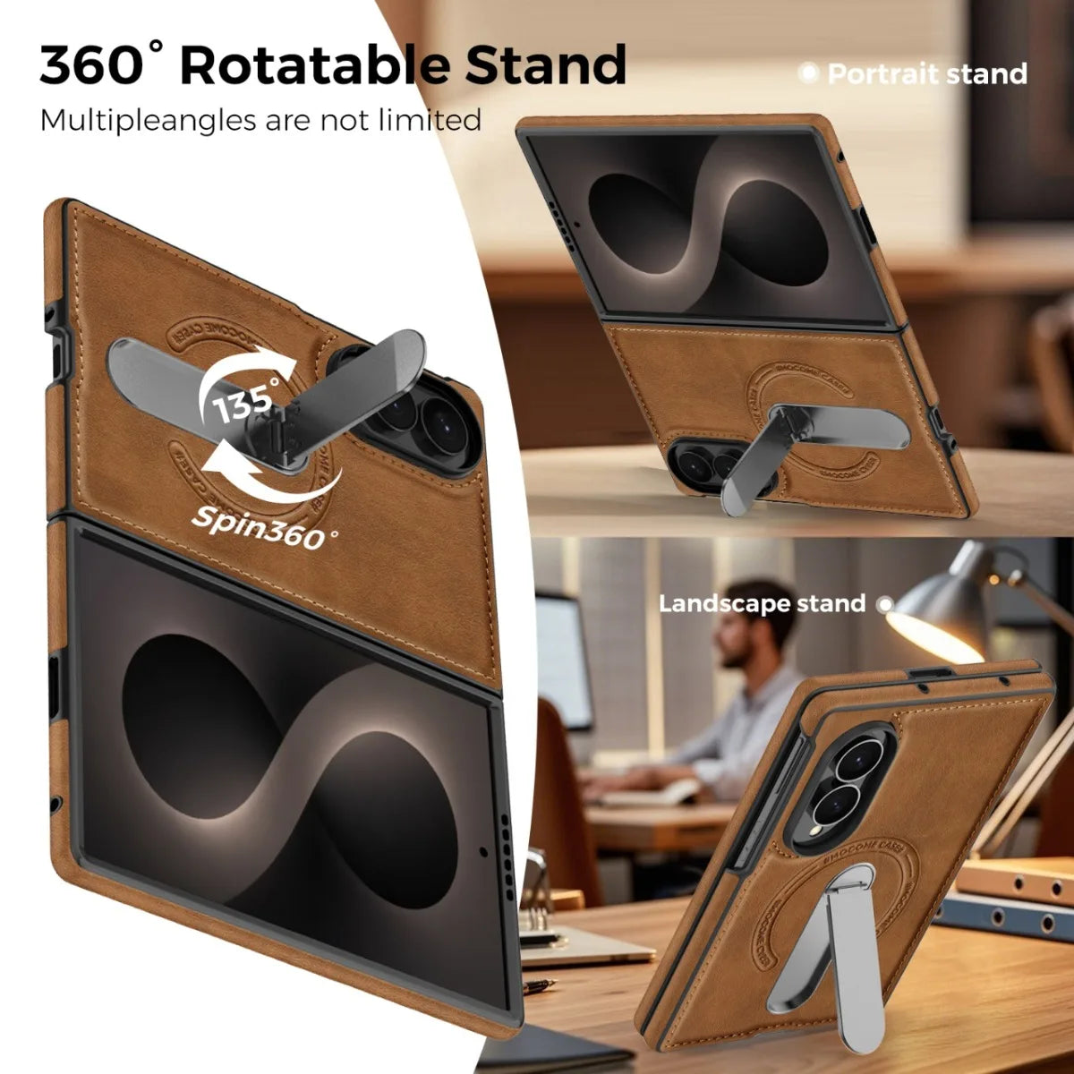 Samsung Galaxy Z Fold Case with 360° Magnetic Stand