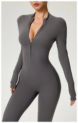 High-Performance Long Sleeve Yoga Jumpsuit