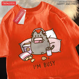 "Sorry I’M Busy" Gamer Cat T-Shirt