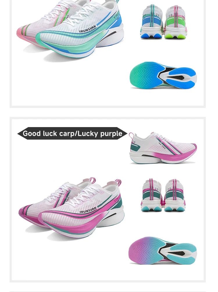 IRUNSVAN 2025 Carbon Shoes Trail Running Shoes Marathon Air Cushion Men Sports Running Shoes Original Trendy Casual Unisex