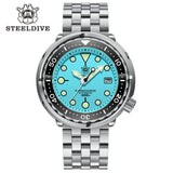 STEELDIVE SD1975 Luxury Auto Watches Men Dive Watch 300m Waterproof C3 Luminous Clock Sapphire Mirror NH35 Mechanical Wristwatch