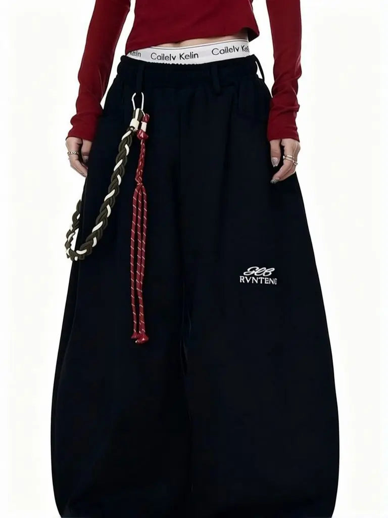Men's Wide-Leg Baggy Pants