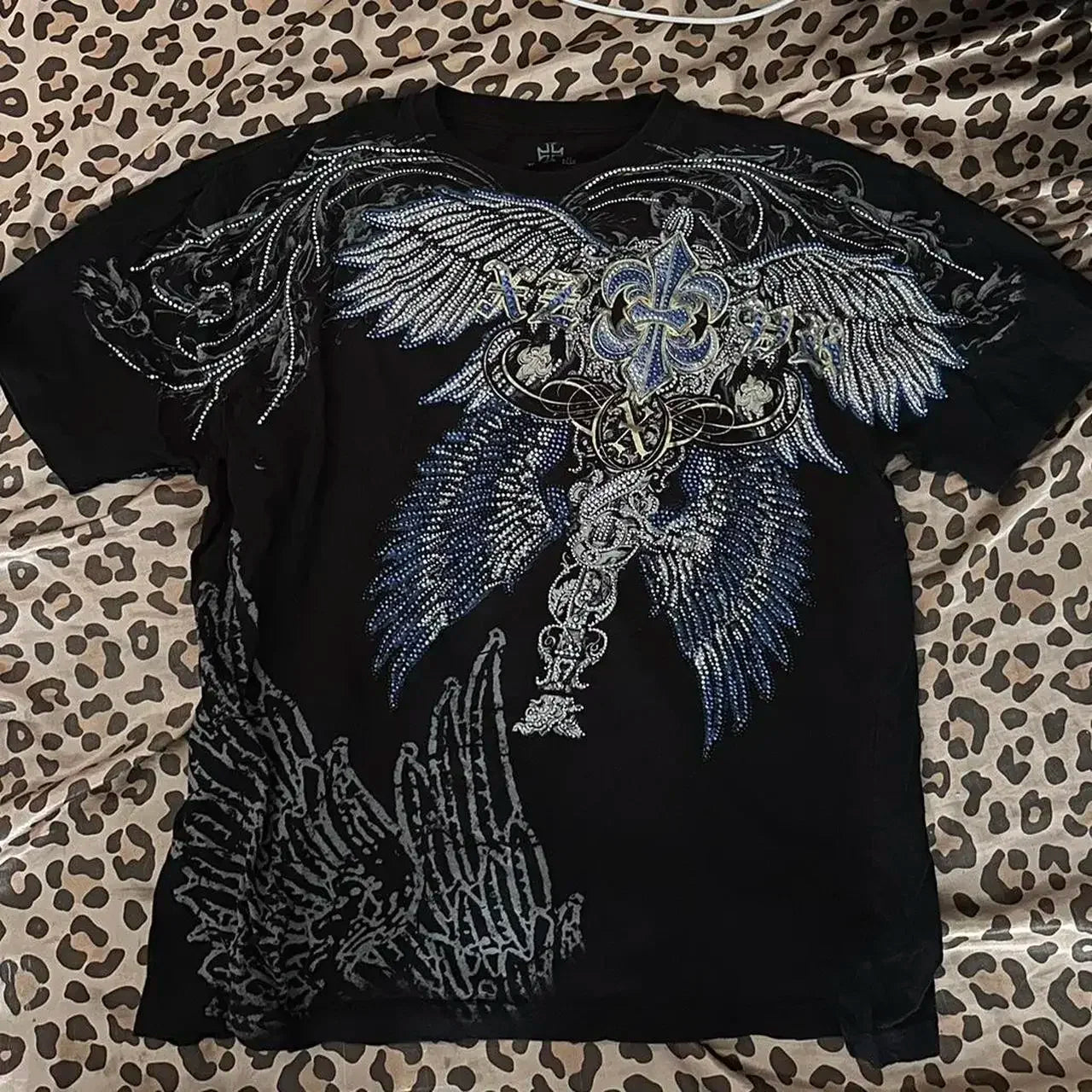 Y2K Gothic Skull Oversized Graphic Tee