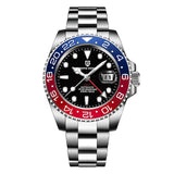 New PAGANI DESIGN Men Mechanical Watch 40mm Luxury Automatic Mens Watches 10Bar Waterproof GMT Wristwatch for Man's Gift PD-1662