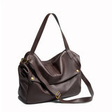 2026 New Large Capacity Women's Shoulder Bag Genuine Leather Tote Casual Handbag for University Students And Commuters Crossbody