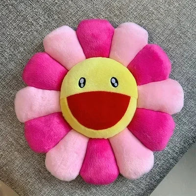 Rainbow Daisy Children's Plush Pillow, Japanese, Sunflower, Floor Game Mat Seat Pillow Sofa House Car Decoration Plush Pillow