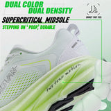 Irunsvan Qfeng1.0 Dual-color Dual-density Carbon Plated Running Shoes Shock-absorbing Lightweight Men's Water-repellent Sports