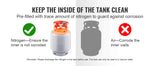 SucceBuy 30 lb Refrigerant Recovery Tank 400 psi Portable Cylinder Tank with Y-Valve for Liquid/Vapor Recovery Can for R22/R134A