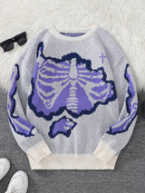 Men's Butterfly Jacquard Knit Sweater