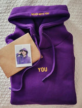 Jimin-Inspired Relaxed Graphic Pullover Hoodie