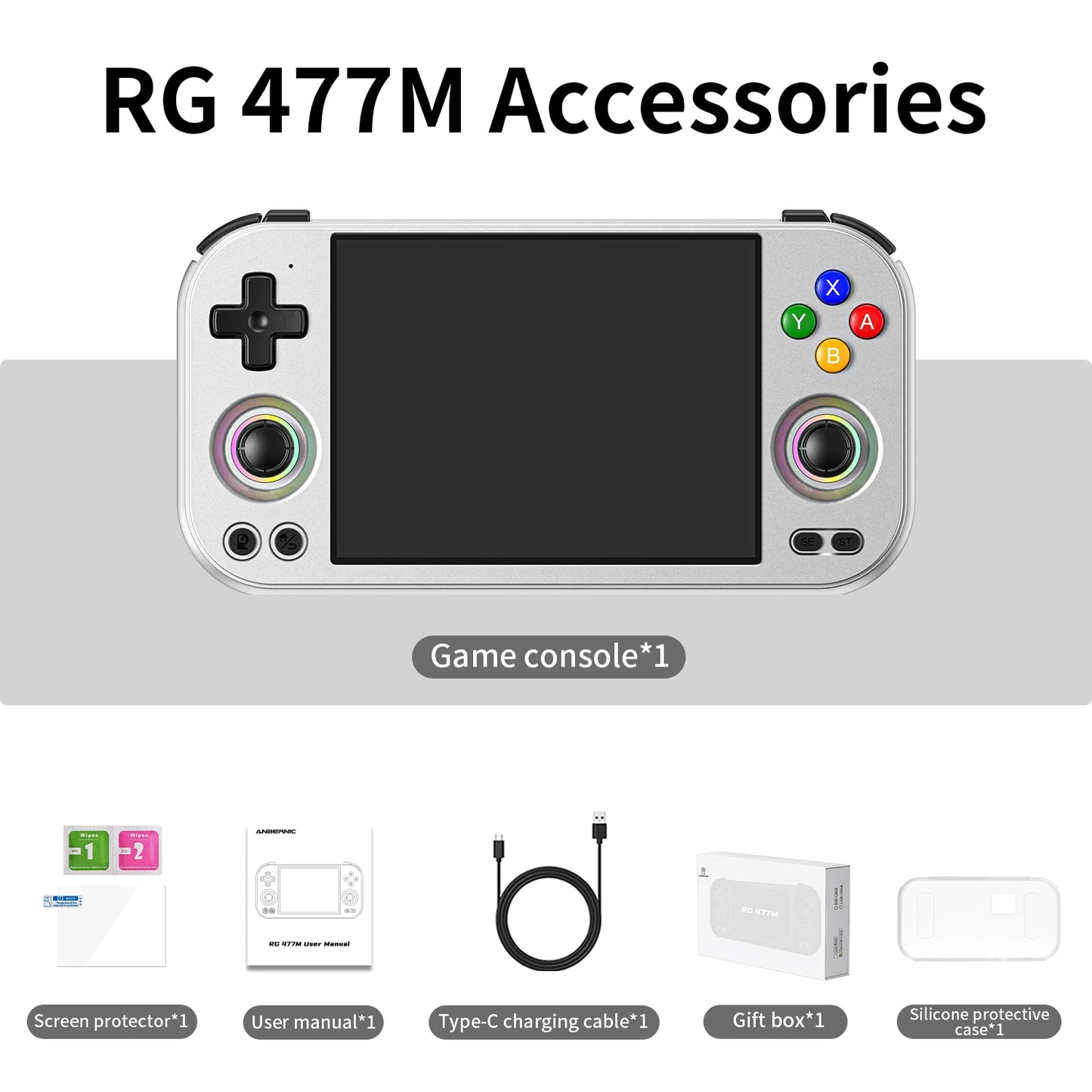 Anbernic RG477M Handheld Game Console 4.7" LTPS