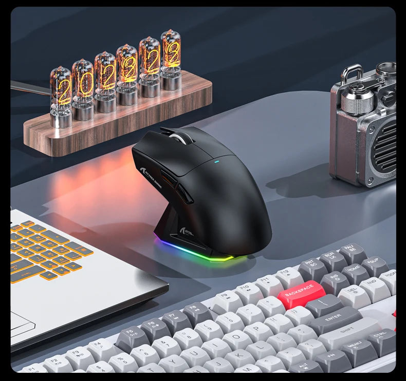Attack Shark X11 PAW3311 22KDPI 400IPS  Wireless Mouse ,Tri-Mode Connection 2.4GHz/Wired/Bluetooth RGB  PC Gaming Mouse