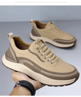 2026 Mens Leather Casual Shoes Slip On Comfortable Breathable Lightweight Non Slip Waterproof Loafers