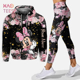 Disney Mickey & Minnie Mouse Hoodie & Leggings Set | Women's Athletic Tracksuit