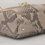 Women's Genuine Leather Snakeskin Crossbody Shoulder Bag