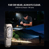 SOFIRN Mini ST10 1000LM EDC Flashlight USB C 14500 Rechargeable with Red Light 660NM Magnetic Tail & Clip Dual Switch Torch