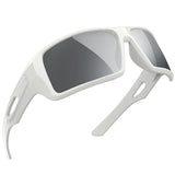 MAXJULI Polarized Sunglasses Wrap Around Sports Sunglasses for Big Wide Heads Men Women UV400 Sun Glasses 8232