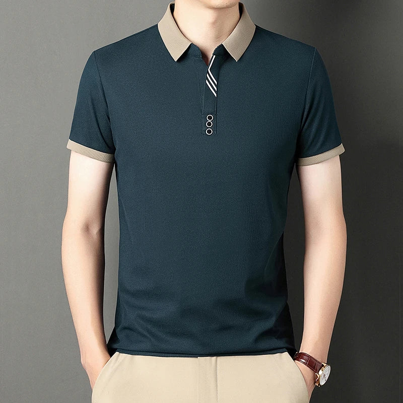 Men's Classic Solid Polo Shirt | Everyday Elegance