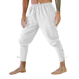 Pirate Pant Viking Costume for Men Renaissance Medieval Pants Drawstring Shorts Halloween Costume Adult Cosplay