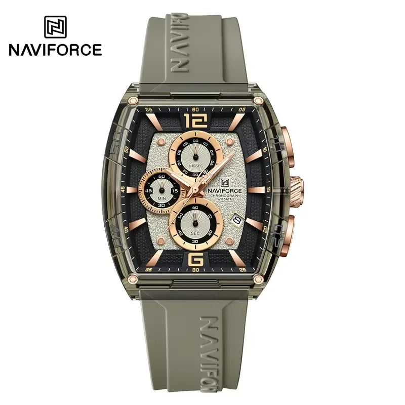 Men’s Waterproof Quartz Watch - Silicone Sport Strap