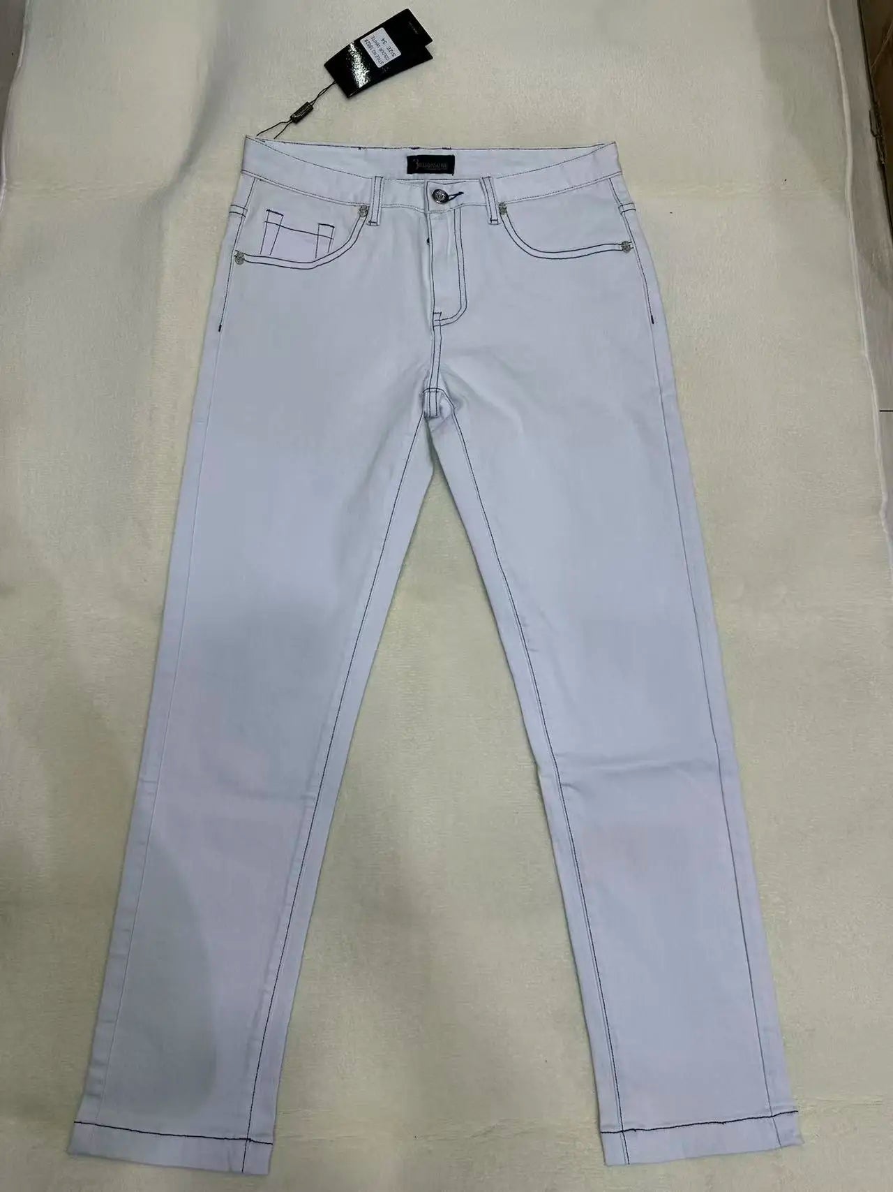 BILLIONAIRE BLSK CPRT Jeans Men 2026 Spring Summer new fashion Embroidery comfortable elasticity outdoors Big size 34-42 Pants