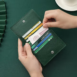 Ultra Thin Genuine Leather Card Holder 8 Slots Mini Wallet Slim Credit Card Case for Men Women