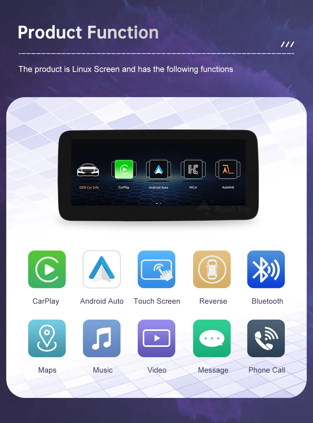 12.3" CarPlay Screen for Mercedes-Benz ML/GL 2012–2015