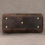 Natural Cowskin Travel Bags Waterproof Men's Leather Overnight Bag Handbag For Plane Luggage Men Male Weekend Bag Business 55cm