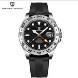 Pagani Design 2026 New Men's Diver Watch 42mm Sapphire Automatic Mechanical GMT Watch 100m Waterproof PD1682