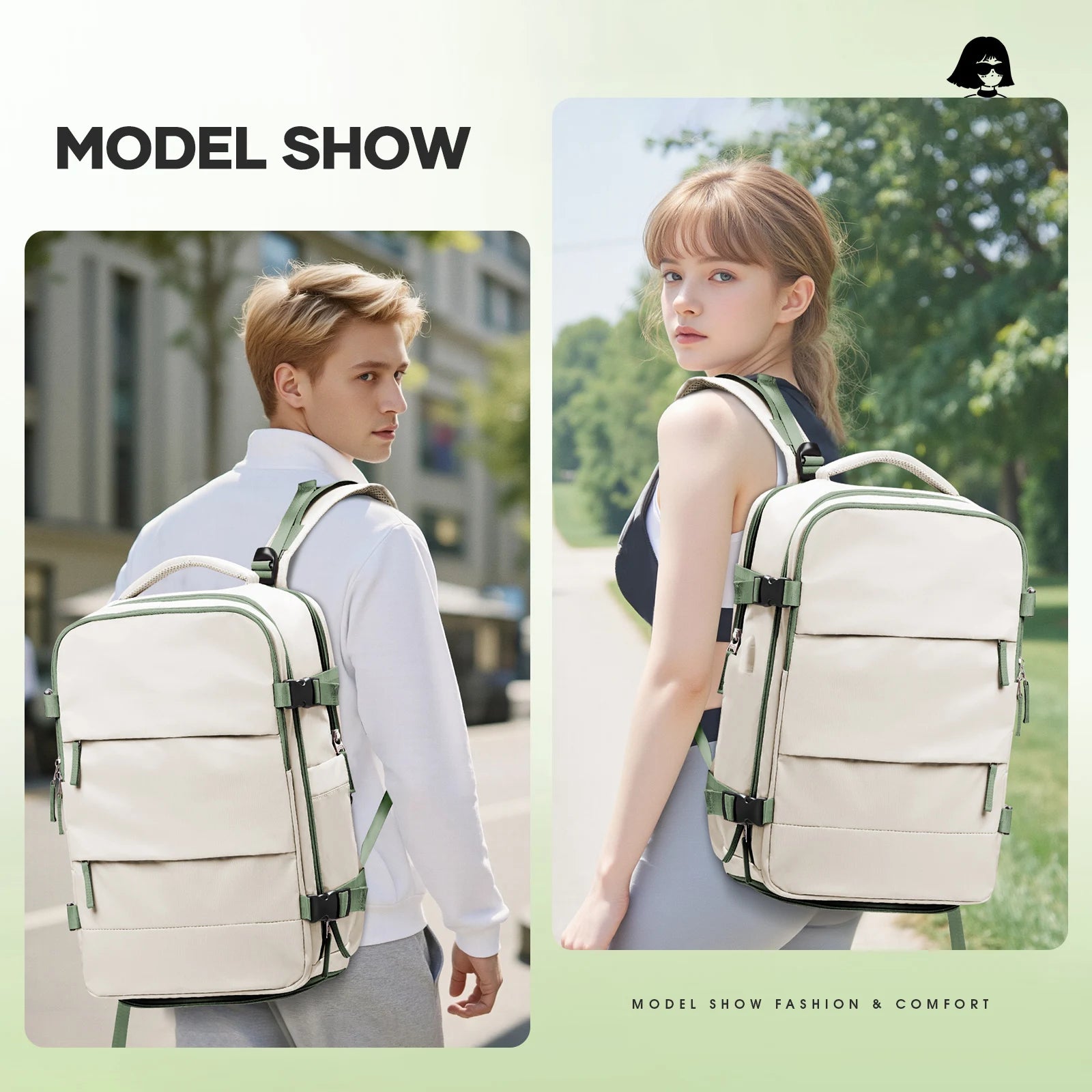 Large Travel Backpack Storage Vacuum Compression Bags with Pump, Waterproof Vacpack Backpack Women Men Business Vacuum Backpack