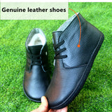 Barefoot Leather Boots with Wool Lining