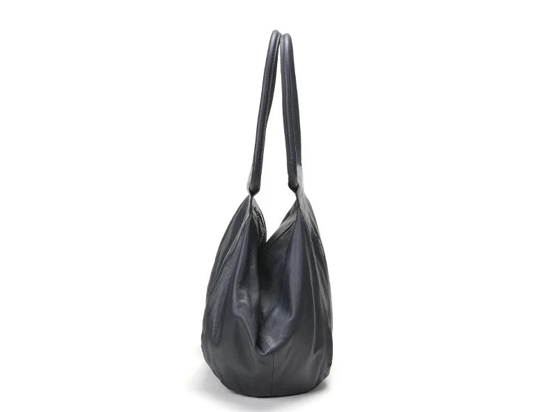 Slouchy Soft Cowhide Large Capacity Purses Handbags For Women 2026 Genuine Leather Shoulder Bags Travel Bag Underarm Wrist Bags