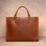 Original Ultra-Simple High Quality Men's Leather Document Baotou Layer Cowhide Computer Bag Business Trip Office Handbag