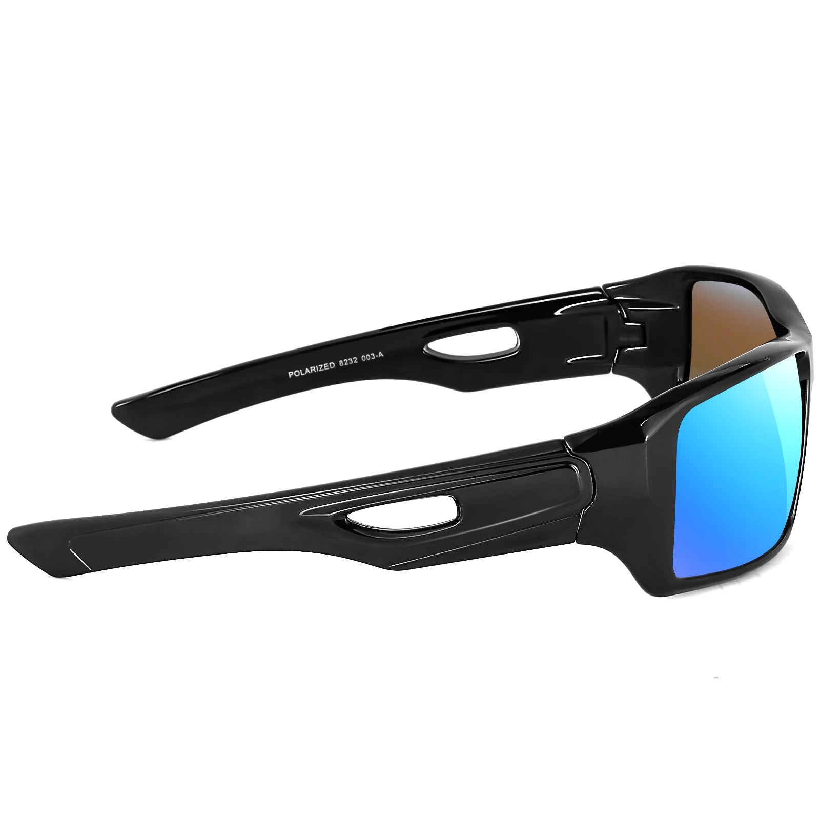 MAXJULI Polarized Sunglasses Wrap Around Sports Sunglasses for Big Wide Heads Men Women UV400 Sun Glasses 8232