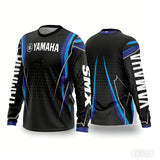 New YAMAHA Men Women Motorcycle Riding Suit Loose Breathable Quick Drying Off-Road Racing Suit Long Sleeved Sports T-Shirt