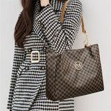 Women's Vintage Letter Tote Shoulder Bag