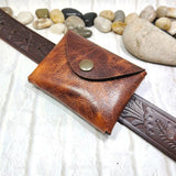 Small Waist Bag Genuine Leather Belt Pack Wallet Coin Purse Card Holder Car Key Pouch Driver's License Case Men Women 6065