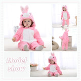 Plush Hooded Baby Winter Romper