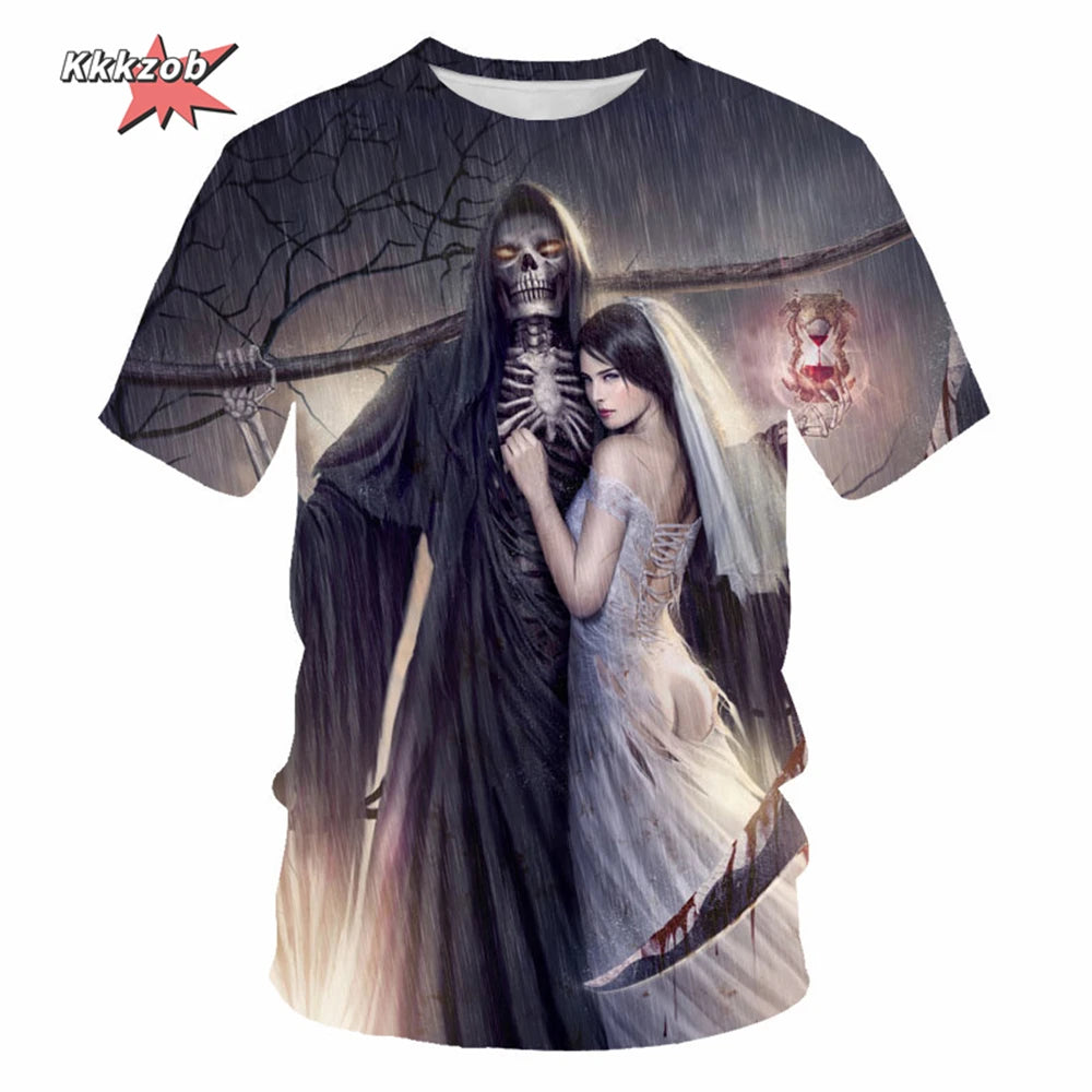 Men's Skull Beer Graphic T-Shirt