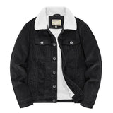 Men's Corduroy Zip-Up Winter Jacket