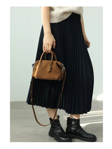 Women Genuine Leather Luxury Crossbody Bags With Adjustable And Detachable Shoudler Strap Elegant Soft Handbag