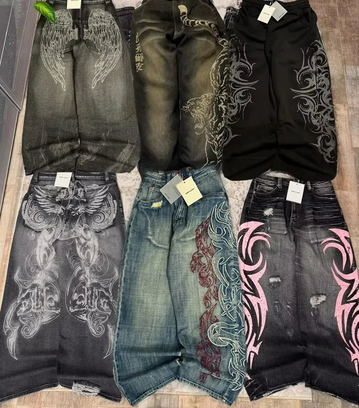 Y2K Vintage Punk Baggy Jeans