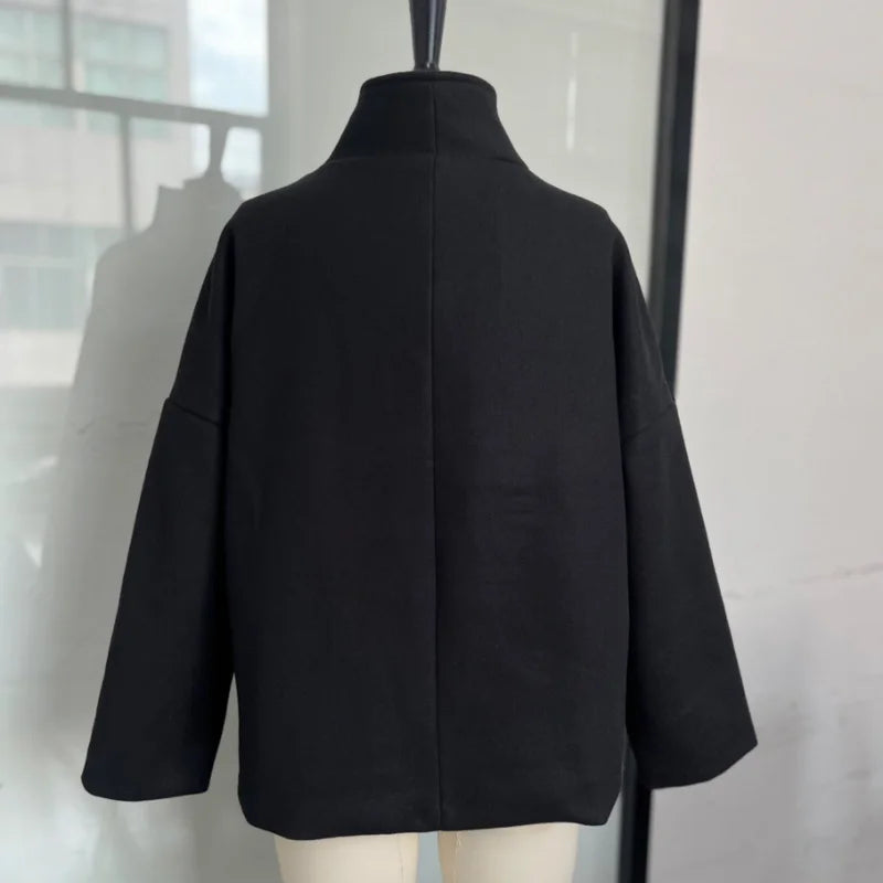 Women's Stand Collar Zip Jacket – Autumn/Winter