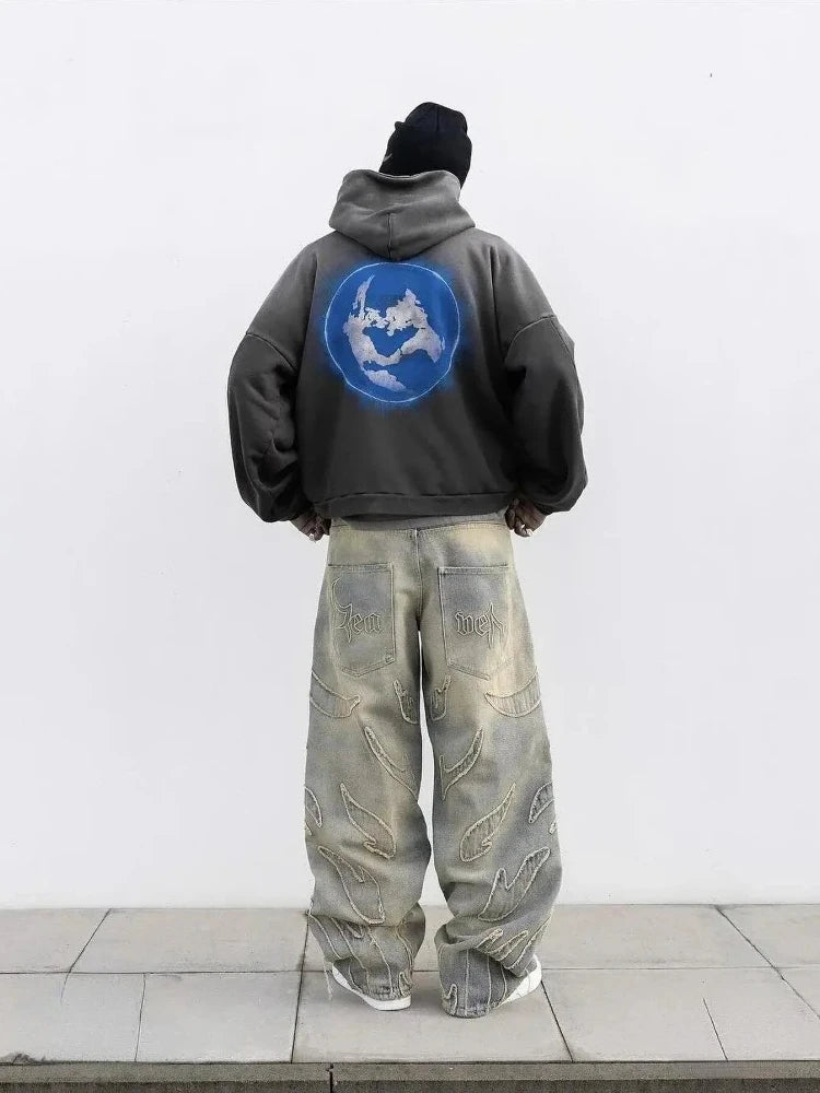 Y2K Harajuku Patchwork Baggy Jeans