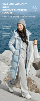 Women’s Longline Hooded Down Jacket