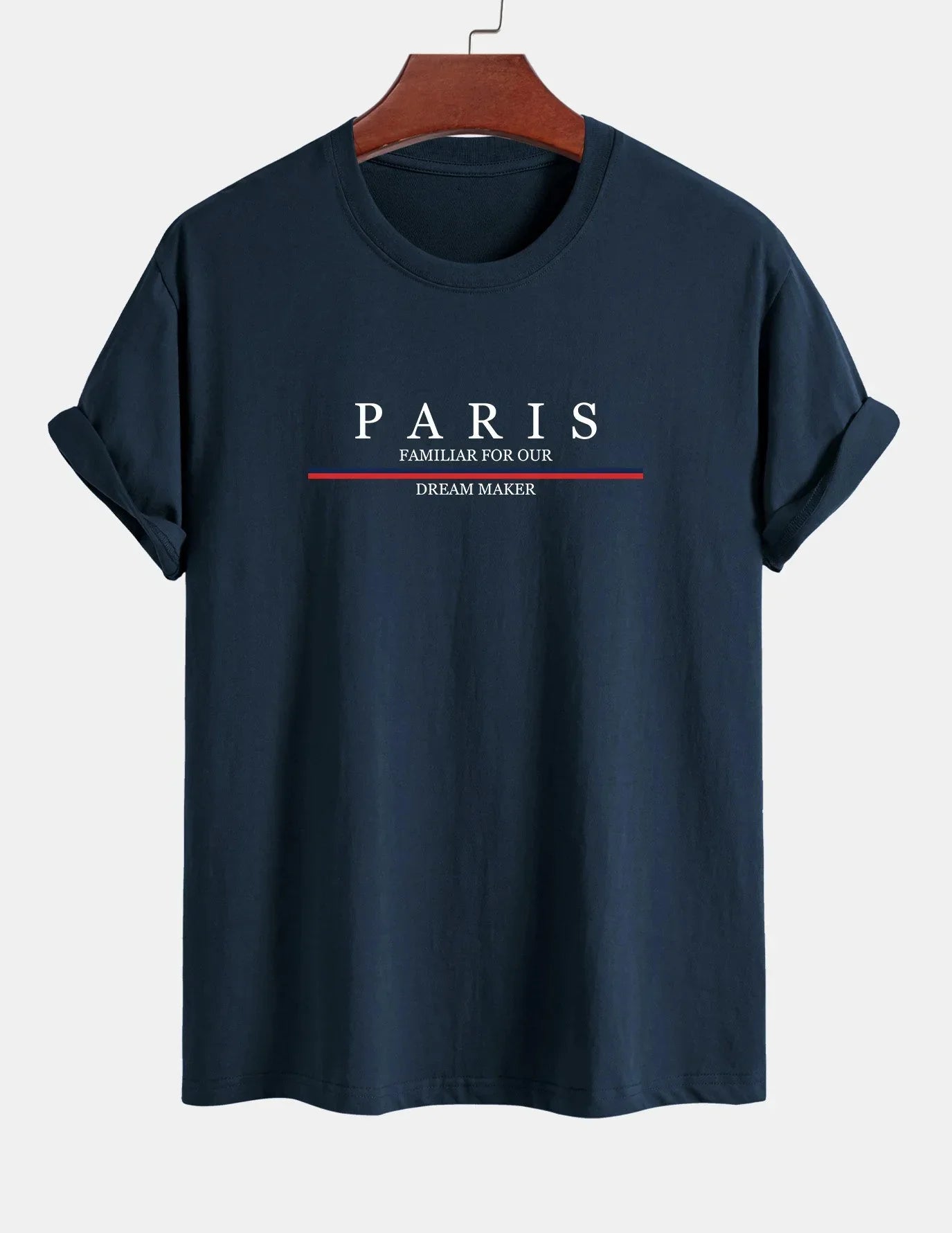 Paris Print Relaxed Fit Pullover – Premium Cotton Casual O-Neck Hoodie