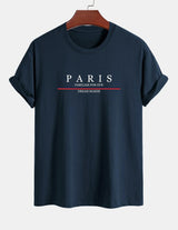 Paris Print Relaxed Fit Pullover – Premium Cotton Casual O-Neck Hoodie